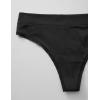 imageCRZ YOGA Soft High Rise Thongs for Women  Sexy Tagless Comfortable Panties Smooth Stretch Breathable Ladies Underwear 3 PackBlack 3pack