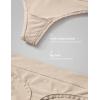 imageCRZ YOGA Soft High Rise Thongs for Women  Sexy Tagless Comfortable Panties Smooth Stretch Breathable Ladies Underwear 3 PackMojave Tan 23pack