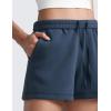 imageCRZ YOGA SoftAura Sweat Shorts Women Casual 4 High Waisted Modal for Lounge Athletic with Pockets DrawstringInk Blue