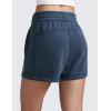 imageCRZ YOGA SoftAura Sweat Shorts Women Casual 4 High Waisted Modal for Lounge Athletic with Pockets DrawstringInk Blue