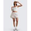 imageCRZ YOGA SoftAura Sweat Shorts Women Casual 4 High Waisted Modal for Lounge Athletic with Pockets DrawstringMilky White Bone