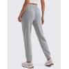 imageCRZ YOGA SoftAura Sweatpants Women Modal Joggers High Waisted Lounge Travel Casual Sweat Pants with Pockets Cinch BottomRhino Grey