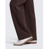 imageCRZ YOGA SoftAura Wide Leg Sweatpants Women 31quot Modal High Waisted Lounge Travel Casual Sweat Pants with Pockets DrawstringHot Fudge Brown