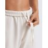 imageCRZ YOGA SoftAura Wide Leg Sweatpants Women 31quot Modal High Waisted Lounge Travel Casual Sweat Pants with Pockets DrawstringMilky White Bone