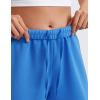 imageCRZ YOGA SoftAura Wide Leg Sweatpants Women 31quot Modal High Waisted Lounge Travel Casual Sweat Pants with Pockets DrawstringSparkle Blue