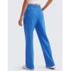 imageCRZ YOGA SoftAura Wide Leg Sweatpants Women 31quot Modal High Waisted Lounge Travel Casual Sweat Pants with Pockets DrawstringSparkle Blue