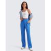 imageCRZ YOGA SoftAura Wide Leg Sweatpants Women 31quot Modal High Waisted Lounge Travel Casual Sweat Pants with Pockets DrawstringSparkle Blue