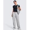 imageCRZ YOGA Softembrace Short Sleeve Going Out Tops for Women Soft High Crew Neck Casual Tight Shirts Fitted Basic TShirtsTrue Navy