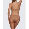 imageCRZ YOGA Softhold Bikini Underwear for Women  Sexy Tagless Hipster Stretch Breathable Ladies Cheeky Panties 3 PackGravel 3pack