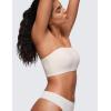 imageCRZ YOGA Softhold Womens Double Lined Strapless Bralettes  Tube Tops Bandeau Unlined Wireless Stretchy TShirt Everyday BraMilky White