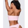 imageCRZ YOGA Softhold Womens Double Lined Strapless Bralettes  Tube Tops Bandeau Unlined Wireless Stretchy TShirt Everyday BraStrawberry Pink