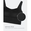 imageCRZ YOGA Softness Mold Butterluxe Longline Sports Bras for Women  Molded Cup V Neck Yoga Clothes Workout Crop Tank TopBlack