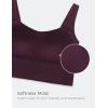 imageCRZ YOGA Softness Mold Butterluxe Longline Sports Bras for Women  Molded Cup V Neck Yoga Clothes Workout Crop Tank TopDeep Purple