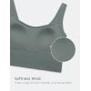 imageCRZ YOGA Softness Mold Butterluxe Longline Sports Bras for Women  Molded Cup V Neck Yoga Clothes Workout Crop Tank TopGrey Sage