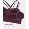 imageCRZ YOGA Softness Mold Womens Butterluxe U Neck Longline Sports Bras  Supportive Cross Back Double Strap Yoga Top DDD CupDeep Purple