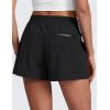 imageCRZ YOGA Stretch Hiking Shorts for Women 3 Lightweight Cargo for Athletic Travel Outdoor with Zip Pockets Water ResistanceBlack
