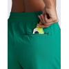 imageCRZ YOGA Stretch Hiking Shorts for Women 3 Lightweight Cargo for Athletic Travel Outdoor with Zip Pockets Water ResistanceCascadia Green