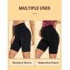imageCRZ YOGA Super High Waisted Butterluxe Womens Biker Shorts 6 Inches  Buttery Soft Workout Yoga Over BellyBlack
