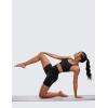 imageCRZ YOGA Super High Waisted Butterluxe Womens Biker Shorts 6 Inches  Buttery Soft Workout Yoga Over BellyBlack Tie Dye Flowers