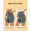 imageCRZ YOGA Super High Waisted Butterluxe Womens Biker Shorts 6 Inches  Buttery Soft Workout Yoga Over BellyGrey Sage