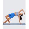 imageCRZ YOGA Super High Waisted Butterluxe Womens Biker Shorts 6 Inches  Buttery Soft Workout Yoga Over BellySparkle Blue