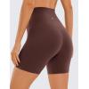 imageCRZ YOGA Super High Waisted Butterluxe Womens Biker Shorts 6 Inches  Buttery Soft Workout Yoga Over BellyTaupe