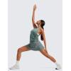 imageCRZ YOGA Tennis Skirt for Women High Waisted Flowy Golf Pickleball Athletic Casual A Line Skorts with PocketsGrey Sage