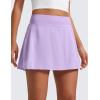 imageCRZ YOGA Tennis Skirt for Women High Waisted Flowy Golf Pickleball Athletic Casual A Line Skorts with PocketsLilac