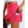 imageCRZ YOGA Tennis Skirt for Women High Waisted Flowy Golf Pickleball Athletic Casual A Line Skorts with PocketsLip Gloss Pink