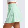 imageCRZ YOGA Tennis Skirt for Women High Waisted Flowy Golf Pickleball Athletic Casual A Line Skorts with PocketsMint Moment