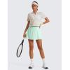 imageCRZ YOGA Tennis Skirt for Women High Waisted Flowy Golf Pickleball Athletic Casual A Line Skorts with PocketsMint Moment