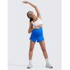 imageCRZ YOGA Women 2 in 1 Maternity Workout Shorts Over Belly 3quot  Dolphin Soft Athletic Running Casual Pregnancy with PocketsSparkle Blue
