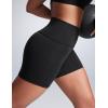 imageCRZ YOGA Women Butterbreeze Athletic Biker Shorts 4 Inches  Workout Gym Running Volleyball Yoga High Waisted SpandexBlack