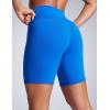 imageCRZ YOGA Women Butterbreeze Athletic Biker Shorts 6 Inches  High Waist Workout Gym Running Volleyball Yoga SpandexSparkle Blue
