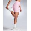 imageCRZ YOGA Women Butterbreeze Athletic Biker Shorts 6 Inches  High Waist Workout Gym Running Volleyball Yoga SpandexStrawberry Pink