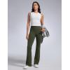 imageCRZ YOGA Women Butterbreeze High Waist Flare Pants 32  Casual Yoga Dress Bootcut Wide LegOlive Green