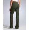 imageCRZ YOGA Women Butterbreeze High Waist Flare Pants 32  Casual Yoga Dress Bootcut Wide LegOlive Green