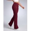 imageCRZ YOGA Women Butterbreeze High Waist Flare Pants 32  Casual Yoga Dress Bootcut Wide LegRed Merlot