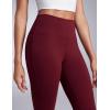 imageCRZ YOGA Women Butterbreeze High Waist Flare Pants 32  Casual Yoga Dress Bootcut Wide LegRed Merlot