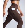 imageCRZ YOGA Women Butterbreeze Workout Leggings with Pockets 25  High Waist Tummy Control Athletic Gym Yoga Running PantsHot Fudge Brown