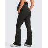 imageCRZ YOGA Women Butterluxe Maternity Flare Leggings with Pockets 31quot  Workout Active Yoga Pregnancy Pants Over The Belly SoftBlack