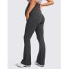 imageCRZ YOGA Women Butterluxe Maternity Flare Leggings with Pockets 31quot  Workout Active Yoga Pregnancy Pants Over The Belly SoftMysterious Grey