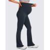 imageCRZ YOGA Women Butterluxe Maternity Flare Leggings with Pockets 31quot  Workout Active Yoga Pregnancy Pants Over The Belly SoftTrue Navy
