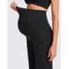 imageCRZ YOGA Women Butterluxe Maternity Wide Leg Pants with Pockets 315quot  Over The Belly Workout Yoga Lounge PregnancyBlack