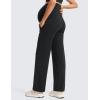 imageCRZ YOGA Women Butterluxe Maternity Wide Leg Pants with Pockets 315quot  Over The Belly Workout Yoga Lounge PregnancyBlack