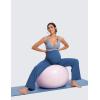 imageCRZ YOGA Women Butterluxe Maternity Wide Leg Pants with Pockets 315quot  Over The Belly Workout Yoga Lounge PregnancyPitch Blue