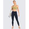 imageCRZ YOGA Women Naked Feeling Yoga Pants 25 Inches  78 High Waisted Workout LeggingsCharcoal Snow Leopard