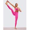 imageCRZ YOGA Women Naked Feeling Yoga Pants 25 Inches  78 High Waisted Workout LeggingsHibiscus Purple