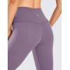 imageCRZ YOGA Women Naked Feeling Yoga Pants 25 Inches  78 High Waisted Workout LeggingsMatt Purple
