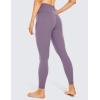 imageCRZ YOGA Women Naked Feeling Yoga Pants 25 Inches  78 High Waisted Workout LeggingsMatt Purple